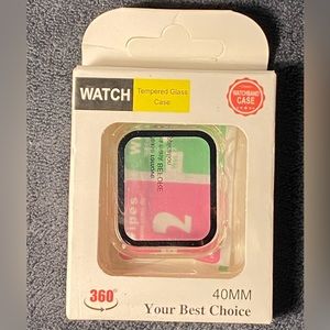‼️CLEARANCE‼️ Classic Watchband Case w/Tempered Glass- 40MM for iWatch -Clear